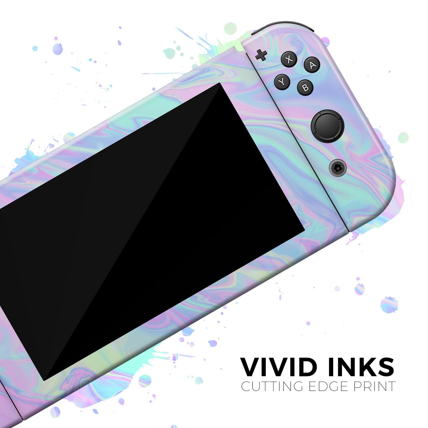 Iridescent Dahlia v1 - Full Body Skin Decal Wrap Kit for Nintendo