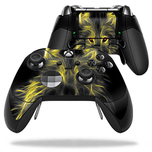 MightySkins MIELITECO-Neon Wolf Skin Decal Wrap for Microsoft Xbox One