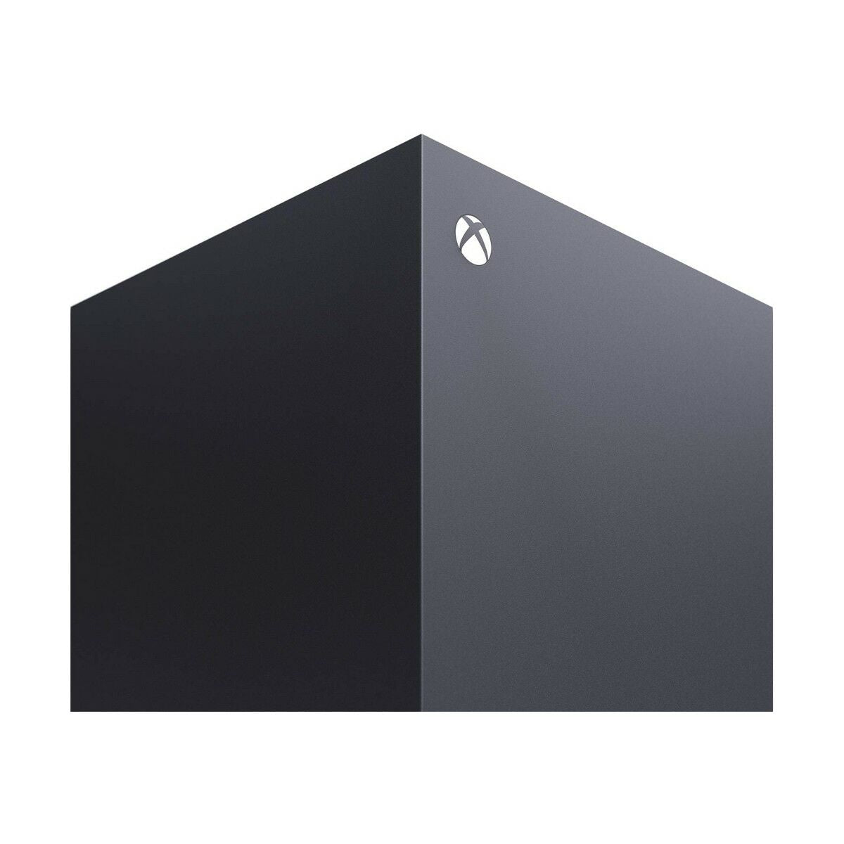 Xbox Series X console in black, showcasing its sleek and modern design.