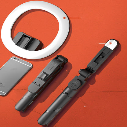 Video Self Portrait Soft Halo Light Stand With Dual LED Light