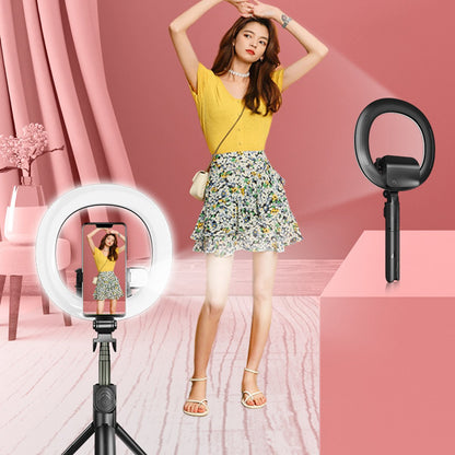 Video Self Portrait Soft Halo Light Stand With Dual LED Light