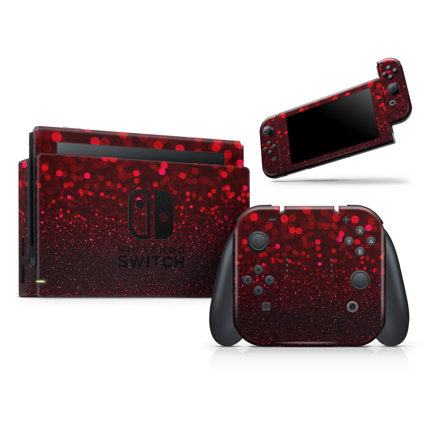 50 Shades of Unfocused Red - Skin Wrap Kit for Nintendo Switch, Switch