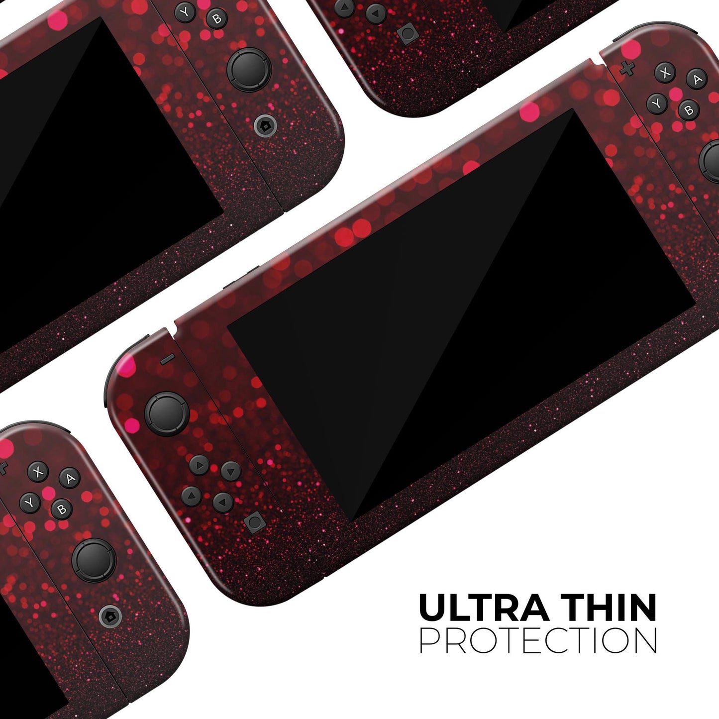 50 Shades of Unfocused Red - Skin Wrap Kit for Nintendo Switch, Switch