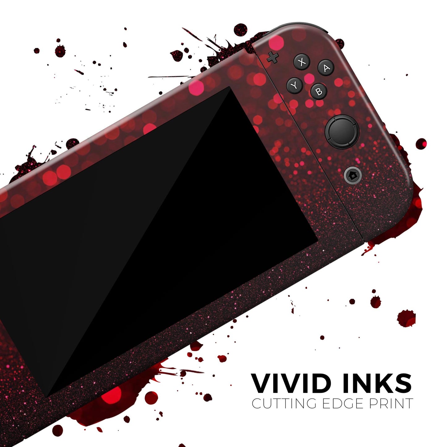 50 Shades of Unfocused Red - Skin Wrap Kit for Nintendo Switch, Switch