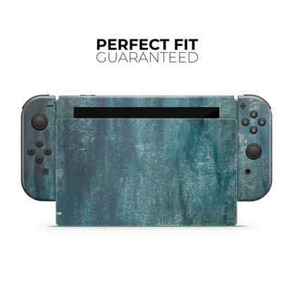 Aged Green Paint Surface- Skin Wrap Kit for Nintendo Switch, Switch