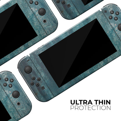 Aged Green Paint Surface- Skin Wrap Kit for Nintendo Switch, Switch