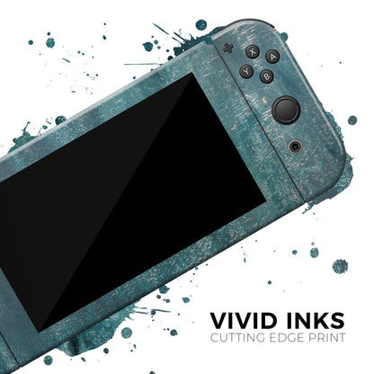 Aged Green Paint Surface- Skin Wrap Kit for Nintendo Switch, Switch