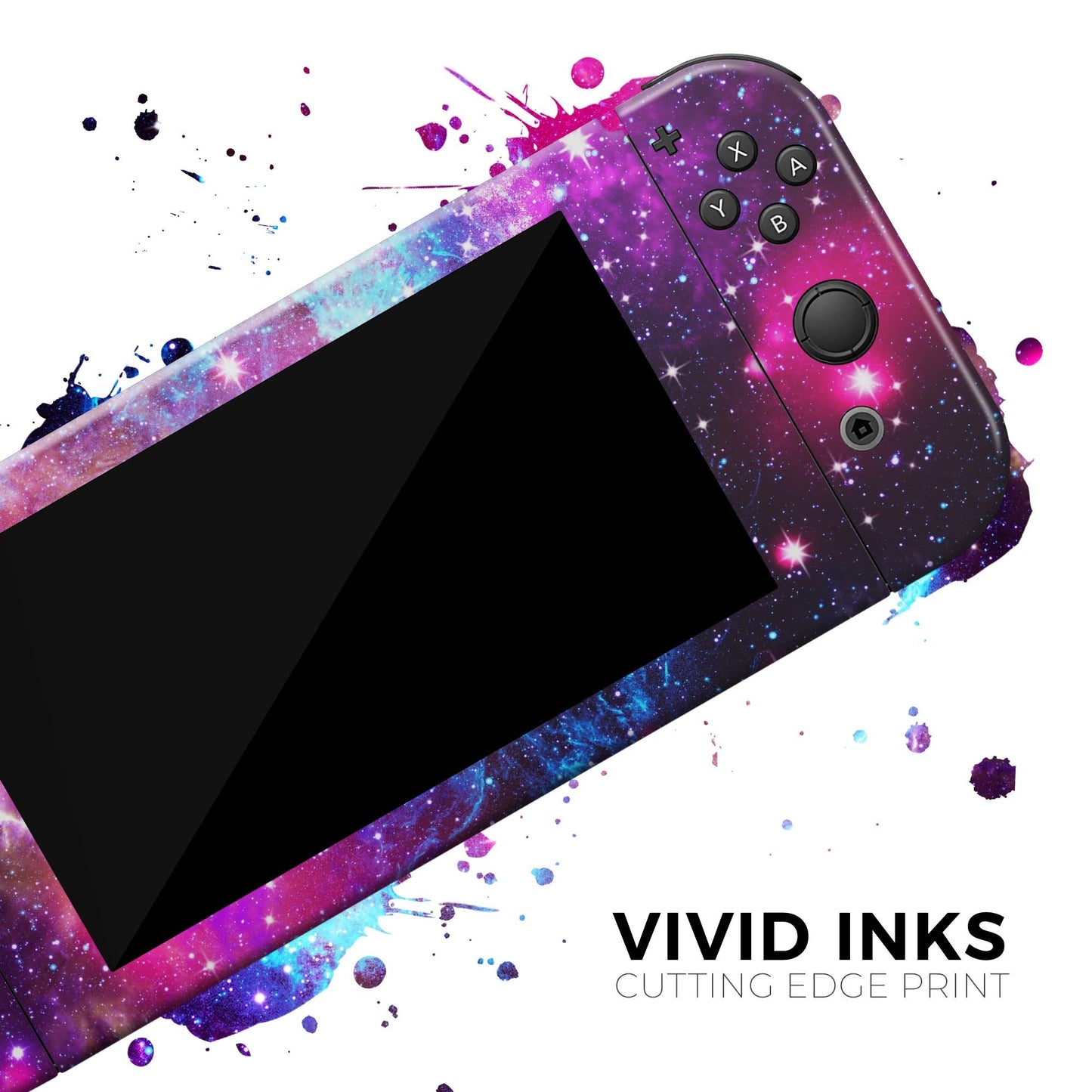 Bright Trippy Space - Full Body Skin Decal Wrap Kit for Nintendo