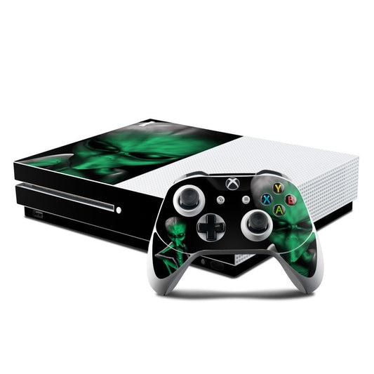 DecalGirl XBOS-ABD-GRN Microsoft Xbox One S Console & Controller Kit S