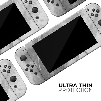 Gray Slate Marble V26 - Full Body Skin Decal Wrap Kit for Nintendo