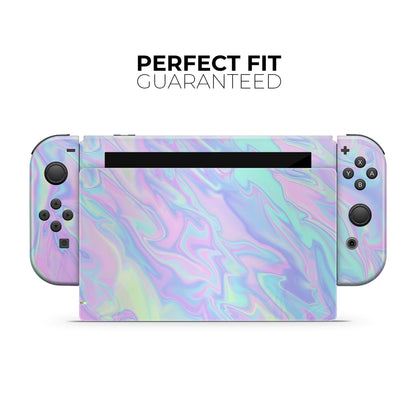 Iridescent Dahlia v1 - Full Body Skin Decal Wrap Kit for Nintendo