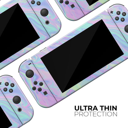 Iridescent Dahlia v1 - Full Body Skin Decal Wrap Kit for Nintendo