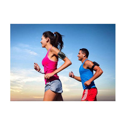 Led Sport Active Biking Glow Night Safety Armband Band Black