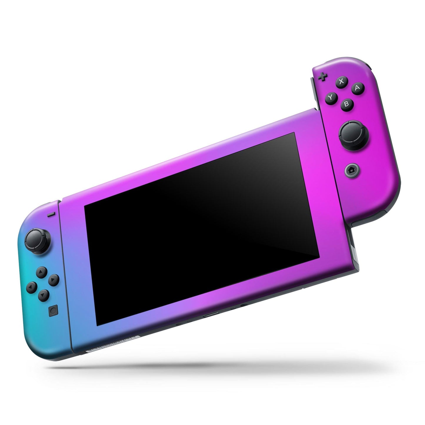 Neon Holographic V1 - Full Body Skin Decal Wrap Kit for Nintendo