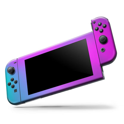 Neon Holographic V1 - Full Body Skin Decal Wrap Kit for Nintendo