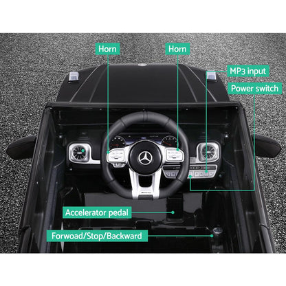 Mercedes-Benz Kids Ride On Car Electric AMG G63 Licensed Remote Toys