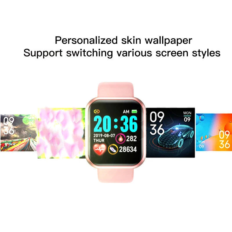 Y68 Multifunctional Smartwatch for Men and Women Sleep Monitoring