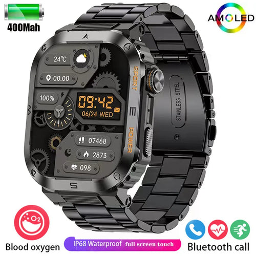 Hd Bluetooth Call Men's military-grade smartwatch GPS Motion track
