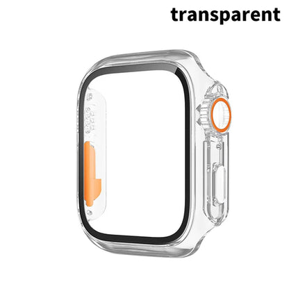 PC Firm Cover For Apple Watch Case 45mm 41mm 44mm 40mm Glass