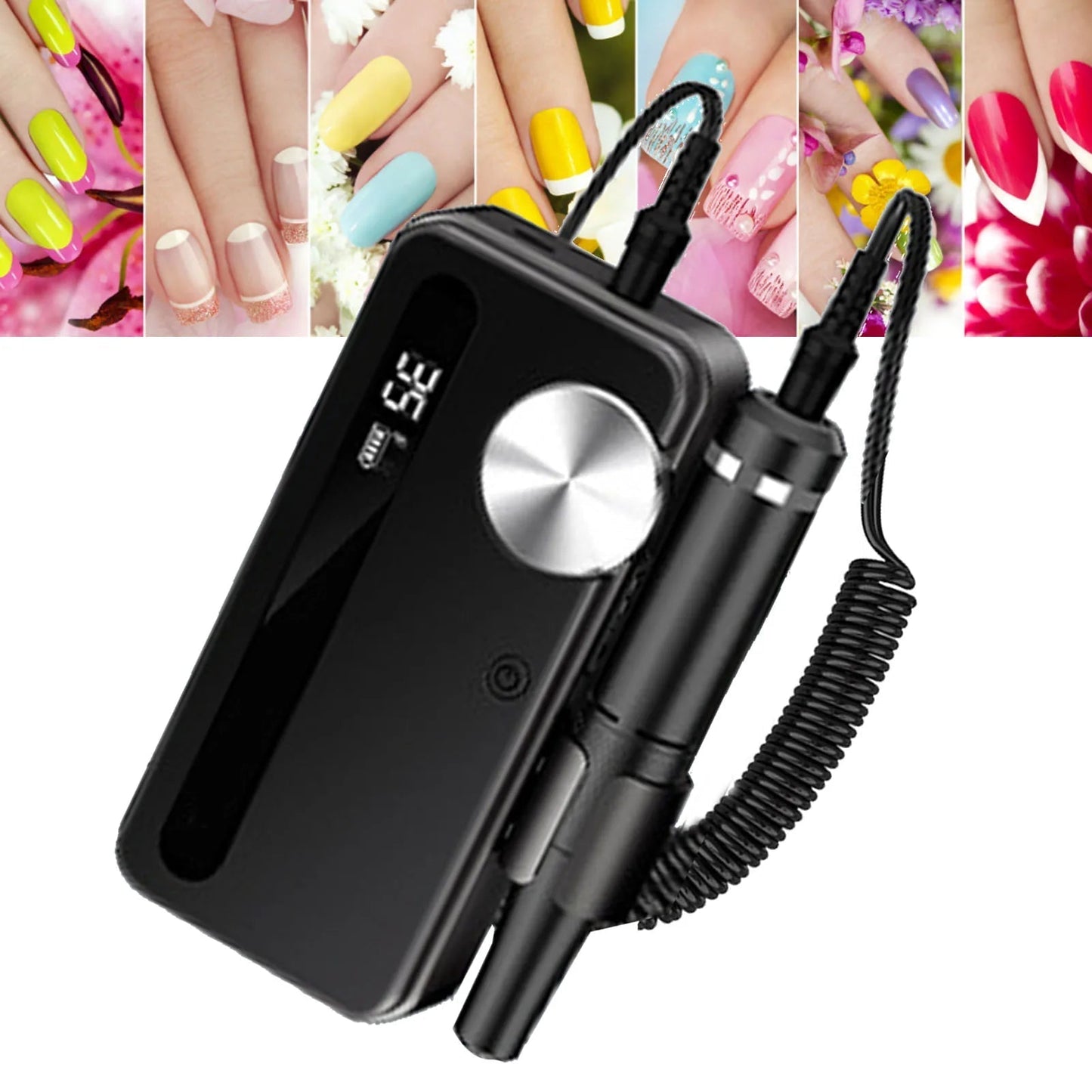 2 In 1 Electric Nail Drill Portable Rechargeable Professional Wireless