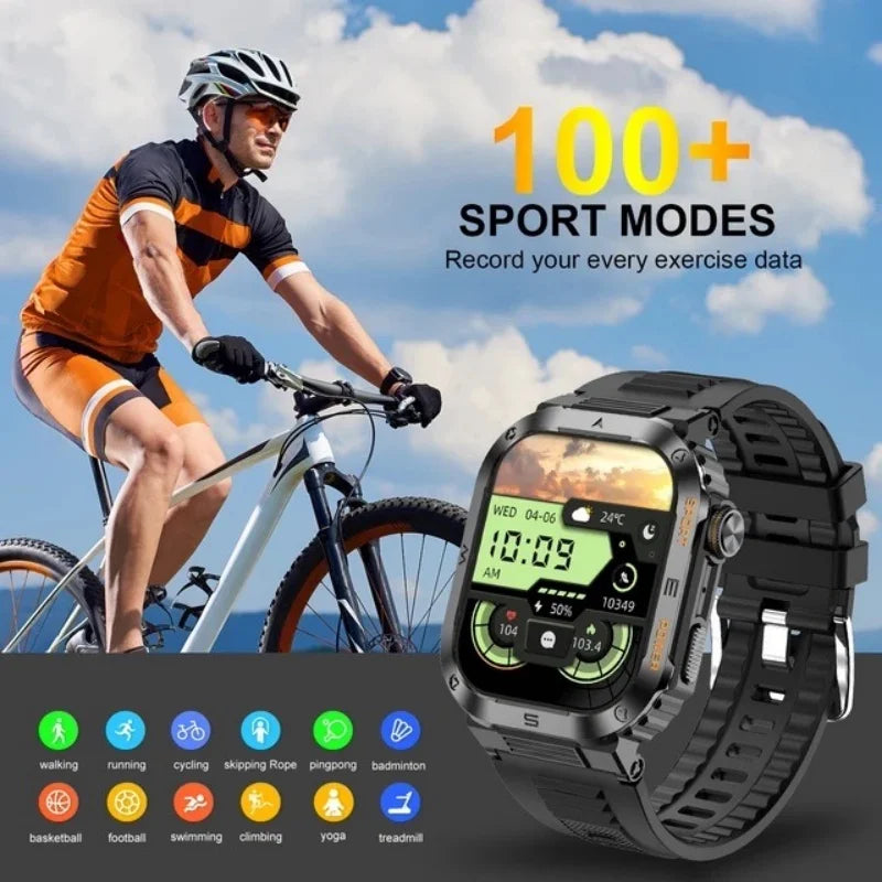 Hd Bluetooth Call Men's military-grade smartwatch GPS Motion track