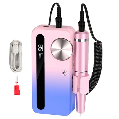 2 In 1 Electric Nail Drill Portable Rechargeable Professional Wireless