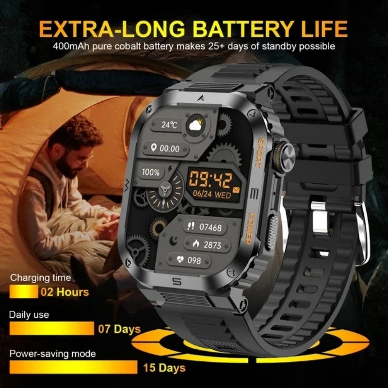 Hd Bluetooth Call Men's military-grade smartwatch GPS Motion track