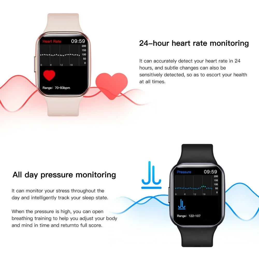 EFFEOKKI Health Smart Watch for Women Girl Health Monitor Heart Rate