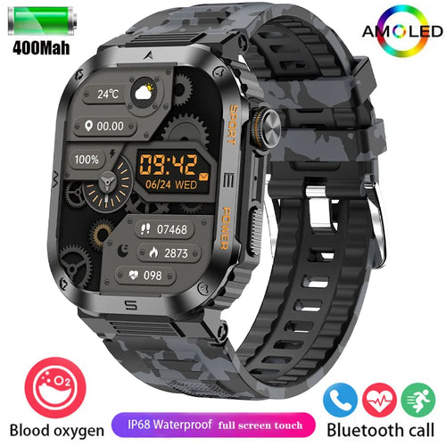 Hd Bluetooth Call Men's military-grade smartwatch GPS Motion track