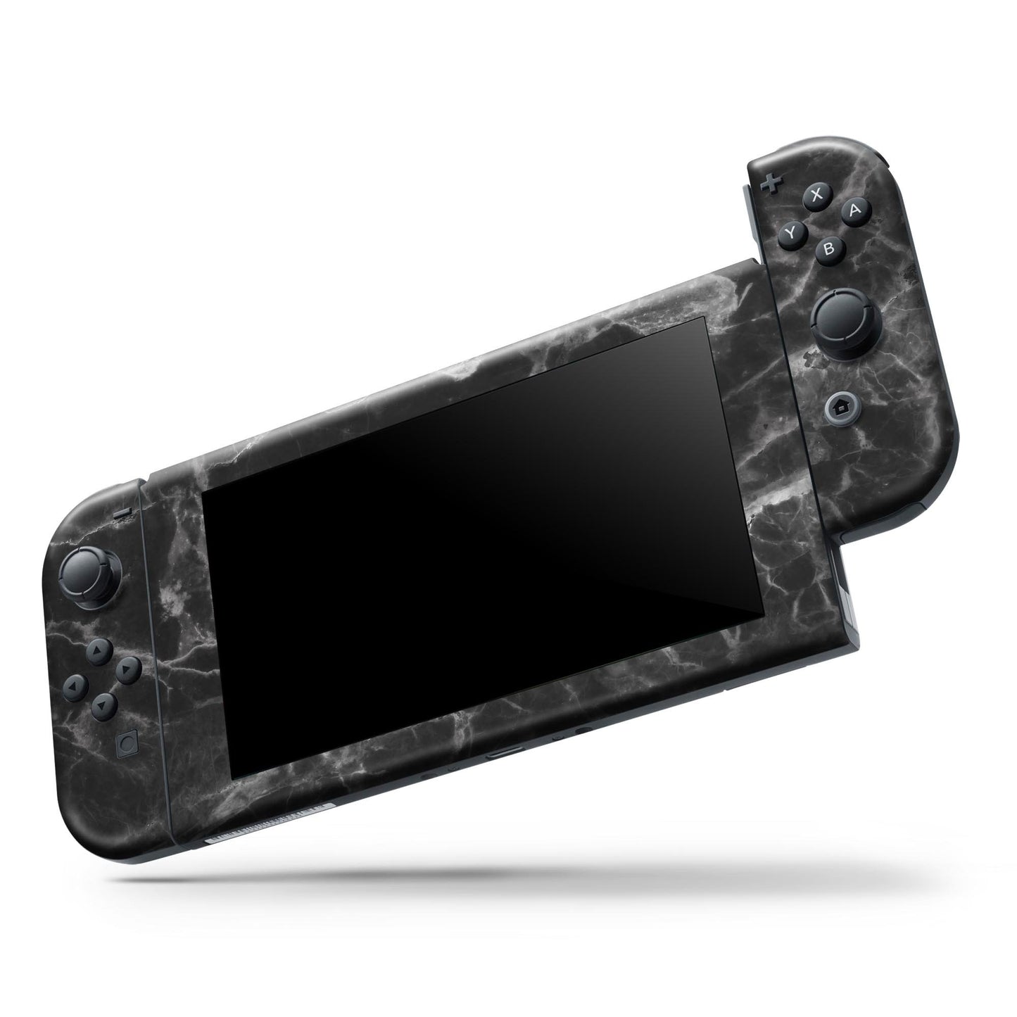 Smooth Black Marble - Full Body Skin Decal Wrap Kit for Nintendo