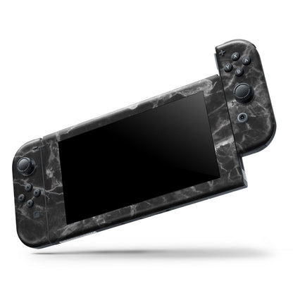 Smooth Black Marble - Full Body Skin Decal Wrap Kit for Nintendo