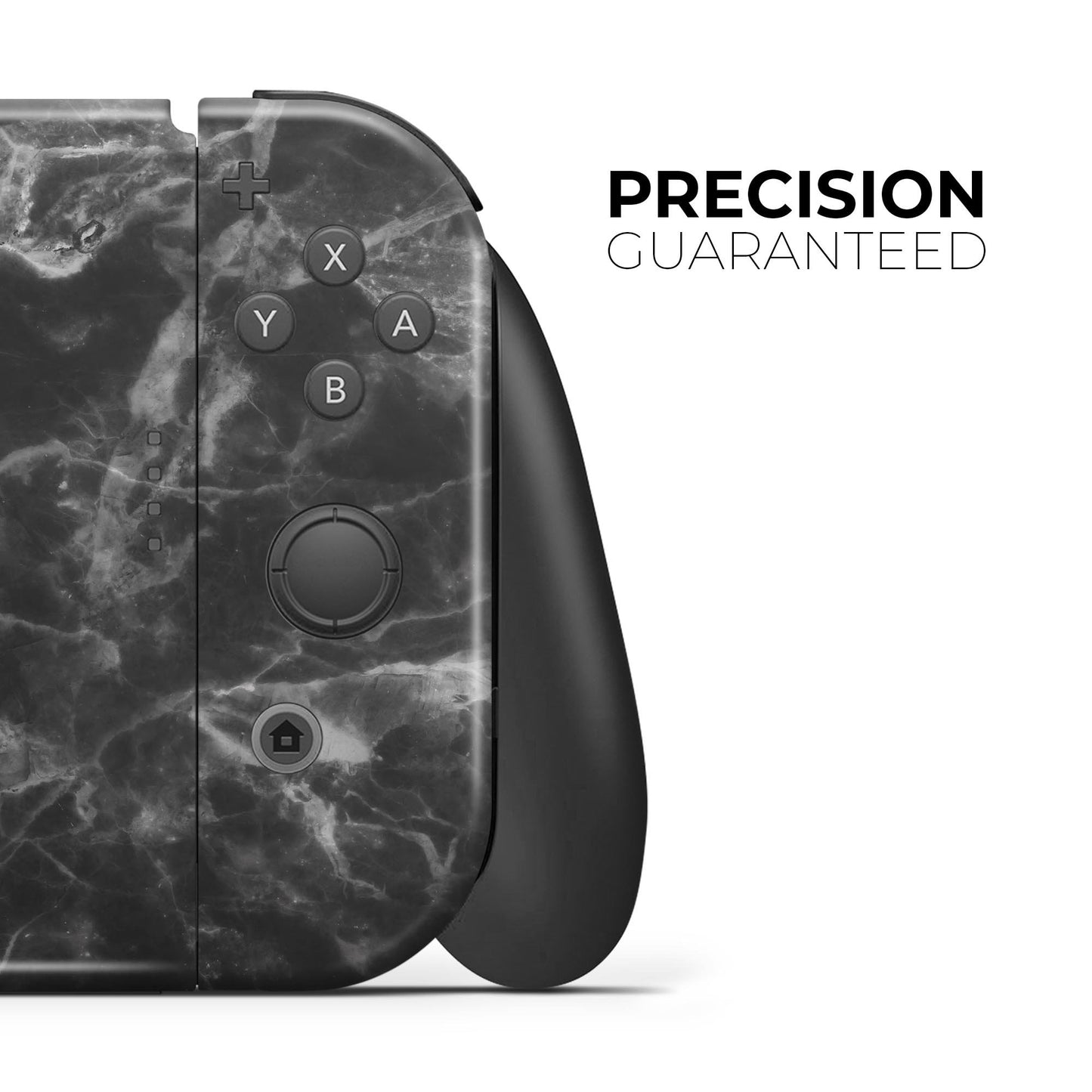 Smooth Black Marble - Full Body Skin Decal Wrap Kit for Nintendo
