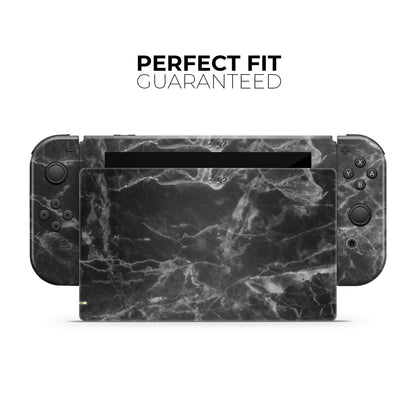 Smooth Black Marble - Full Body Skin Decal Wrap Kit for Nintendo