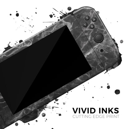 Smooth Black Marble - Full Body Skin Decal Wrap Kit for Nintendo