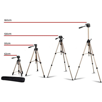 Weifeng Professional Camera Tripod Monopod Stand DSLR Pan Head Mount