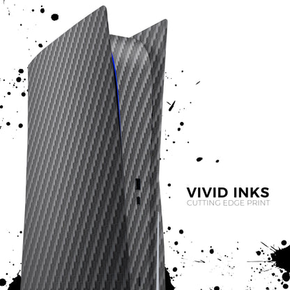 Textured Black Carbon Fiber - Full Body Skin Decal Wrap Kit for Sony