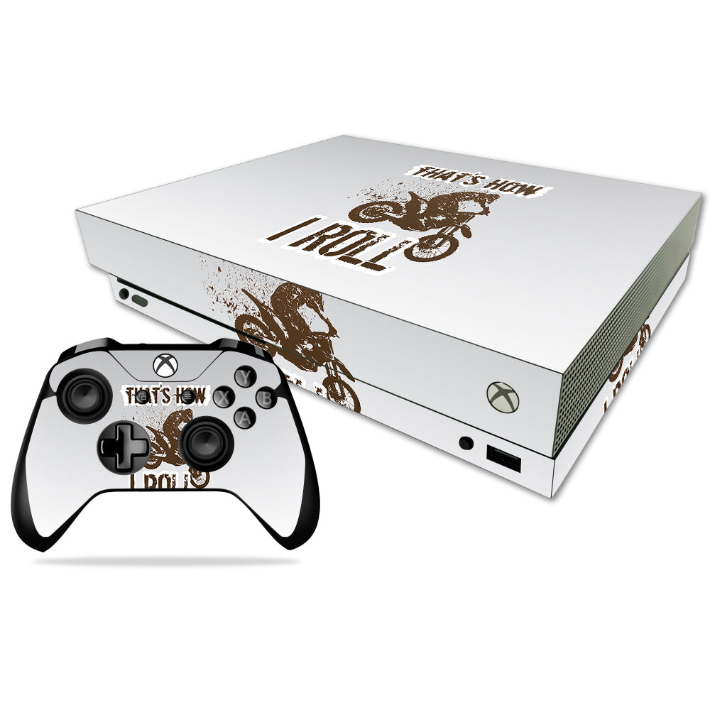 MightySkins MIXBONXCMB-Motocross Skin Decal Wrap for Microsoft Xbox On