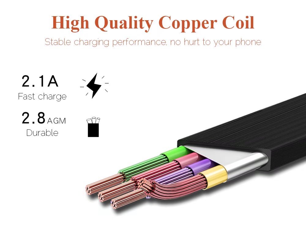 Stretch Rope Lightning Data Cable