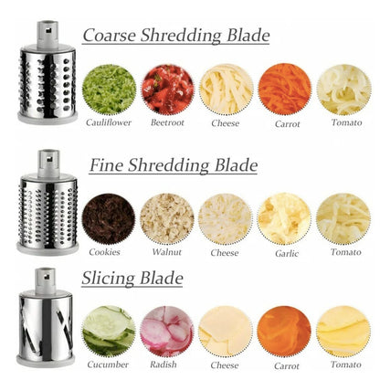 Multi-functional Electronical Stainless Steel Kitchen Slicer Grater Kit