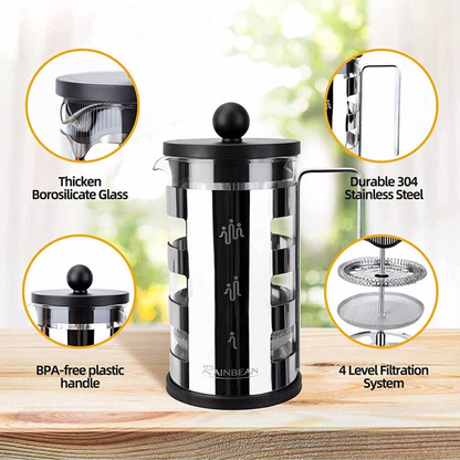 Electronic Stainless Steel 600 ml French Press Coffee Maker