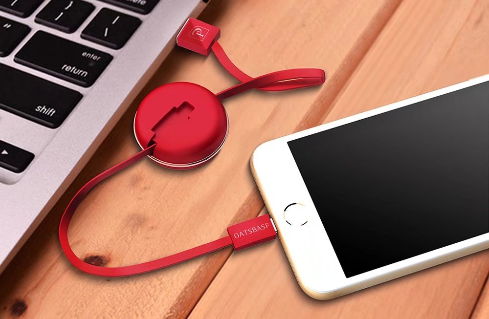 Stretch Rope Lightning Data Cable