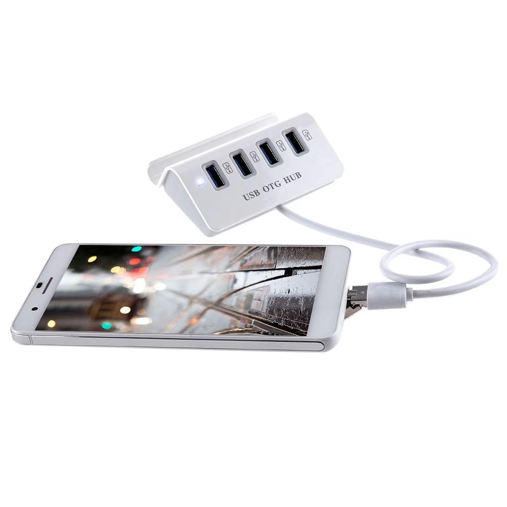 in 1 USB OTG Hub Phone Holder with Micro USB Head