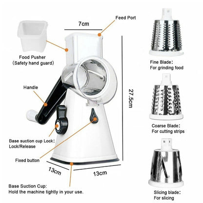 Multi-functional Electronical Stainless Steel Kitchen Slicer Grater Kit