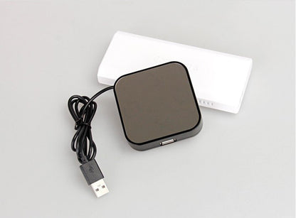 4 Port Blue Light Mirror HUB