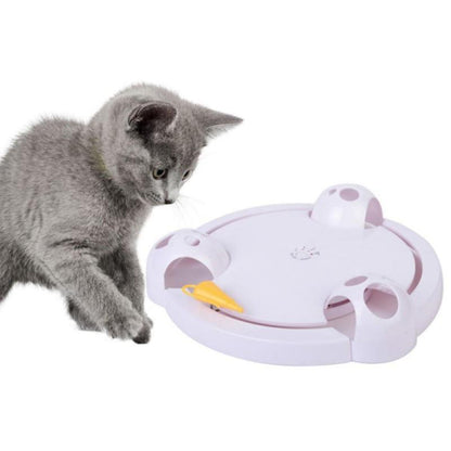 Electric Cat Toy Smart Pet Cat Toys Interactive Pounce Hide Mouse