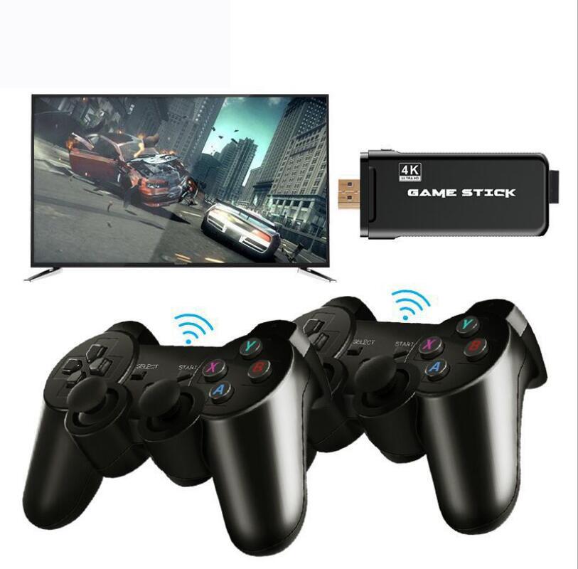 DATA FROG 4K HD Video Game Console 2.4G Double Wireless Controller For